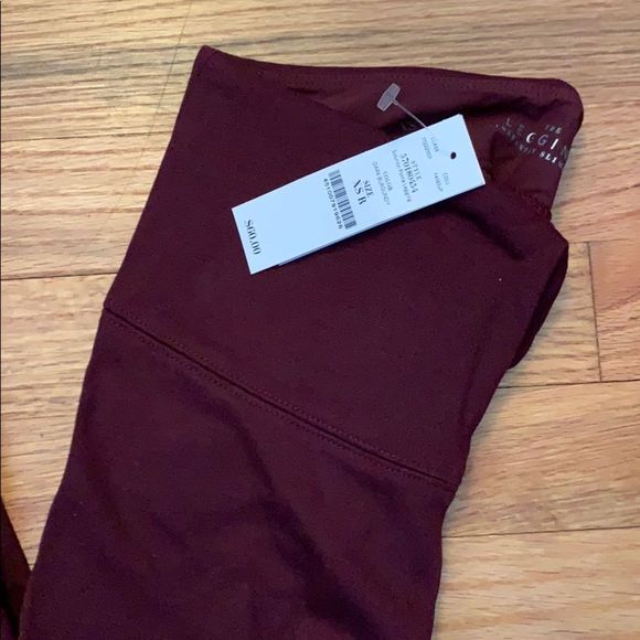 White House Black Market Pants - White house black market burgundy leggings NEW XS